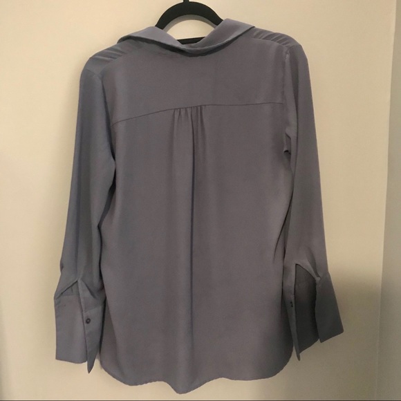 Dusty Blue Blouse - Picture 3 of 4